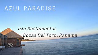 Azul Paradise  Bocas Del Toro Panama  Isla Bastimentos  Overwater Bungalow Resort Walk Through [upl. by Ahsekad]