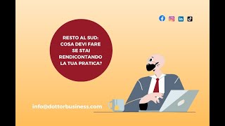 RESTO AL SUD COSA DEVI FARE SE STAI RENDICONTANDO LA TUA PRATICA [upl. by Nuahsor]