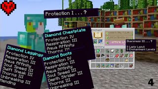 I enchanted my Armor in Hardcore Minecraft [upl. by Aveline]