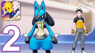 Pokemon Unite Mobile  Gameplay Walkthrough Part 2  Lucario and Pikachu iOS Android [upl. by Ecilef909]