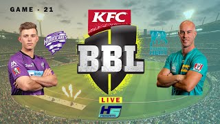 Live Cricket  Big Bash League 201920 Hobart Hurricanes vs Brisbane Heat  Live Cricket Full Score [upl. by Kaile239]