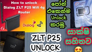 Zlt p25 4G Modem router Unlock  use any sim UNLOCKLK [upl. by Htaeh]