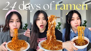 24 days of buldak spicy ramen compilation 🔥🌶 [upl. by Osman]