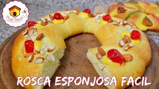 Rosca de pascuas ESPONJOSA receta fácil [upl. by Acnayb]