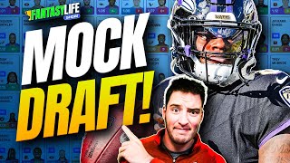 Fantasy Football Mock Draft 3 QB Draft Strategies  Fantasy Life Show [upl. by Antoinetta]