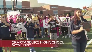 Football Fridays  Spartanburg High School Band [upl. by Eatnhoj]