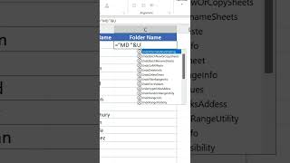 Create folders in File Explorer using Excel [upl. by Christmann]