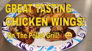 Great Tasting Chicken Wings On The Pit Boss Pellet Grill [upl. by Geilich]