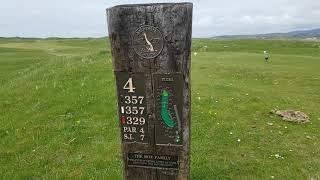 Askernish Golf Club  4th Hole  South Uist Outer Hebrides Scotland [upl. by Nylatsirhc]