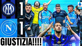 😝 GIUSTIZIA INTER 11 NAPOLI  LIVE REACTION NAPOLETANI HD [upl. by Ardnasella]