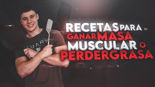 4 DESAYUNOS PARA GANAR MASA MUSCULAR O PERDER GRASA  IDEAS DE RECETAS   BONUS [upl. by Aidile]