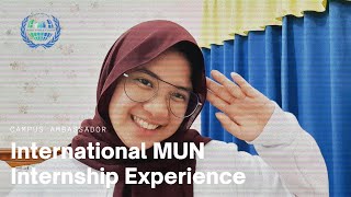 Talk about IMUN Internship Experience  BONUS TASK [upl. by Dash592]