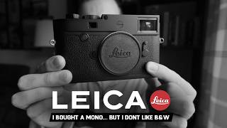 I BOUGHT A LEICA M10 MONOCHROM [upl. by Adne832]