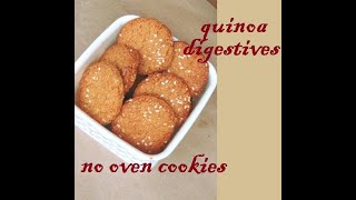 Quinoa Cookies Recipe No Sugar No Oven Crispy Healthy Cookies Quinoa Flour RecipeAirfryer [upl. by Chadbourne]