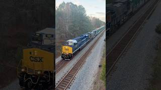 CSX 1981 “Pan am” heritage unit at South Collier in Dinwiddie VA [upl. by Aitram]