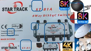 STARTRACK ST81 A 8 WAY DISEQC SWITCH [upl. by Ecart]