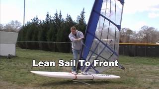 How a Sailboard Turns Steers and Sails [upl. by Miett]