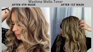 Wella toner on hair after several washes JackieEFFEX [upl. by Tnert]