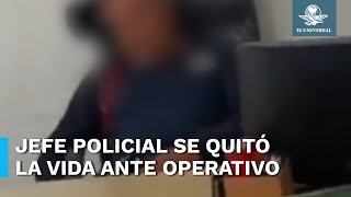 Isidro Cortes el mando policial que se arrebató la vida tras ser detenido en Operativo Enjambre [upl. by Anairb]