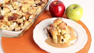 Apple Bread Pudding with Vanilla Butter Sauce  Laura Vitale  Laura in the Kitchen Episode 992 [upl. by Marron]