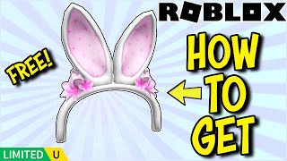 LIMITED STOCK FREE ITEM How To Get PARIS HILTON WHITE amp PINK BUNNY EARS on Roblox  Slivingland [upl. by Illom]