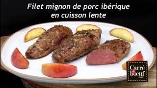 Recette simple  cuire parfaitement votre filet mignon de porc ibérique avec une cuisson lente [upl. by Marciano422]