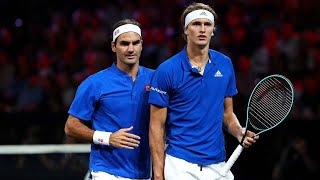 Highlights FedererZverev vs ShapovalovSock  Laver Cup 2019 [upl. by Lledraw370]