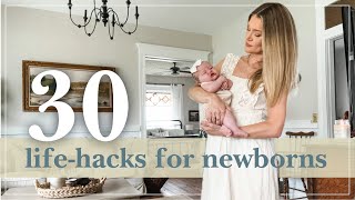 30 Newborn Baby Hacks That Every First Time  New Mom Should Know [upl. by Naujak]