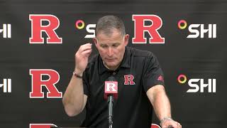 Greg Schiano postgame presser following 427 loss to Wisconsin [upl. by Mukerji435]