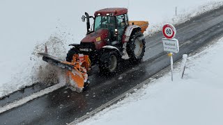 Winterdienst mit Case Steyr und Fendt in Grosswangen 🇨🇭❄️ [upl. by Hnahc]