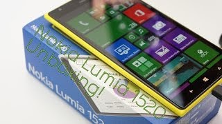 Nokia Lumia 1520 Unboxing and First Impressions Yellow MyNokiaBlog [upl. by Enitselec394]