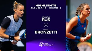 Arantxa Rus vs Lucia Bronzetti  2024 Cleveland Round 1  WTA Match Highlights [upl. by Rebeca]