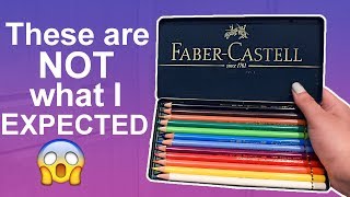 THESE PENCILS ARE NOT WHAT I EXPECTED Faber Castell Polychromos Review amp Test [upl. by Rodina]