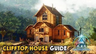 Ultimate AllinOne Clifftop House  Building Tutorial  ARK Survival Ascended [upl. by Aitnauq]