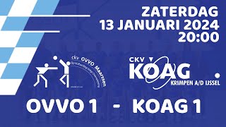 OVVO Maarssen 1 vs KOAG 1  Livestream 1312024 [upl. by Terryl]