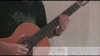 Opeth Guitar Lesson  Benighted part one [upl. by Staffan]