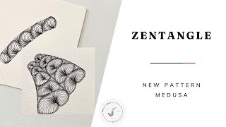 ZENTANGLE  NEU PATTERN medusa [upl. by Eem419]