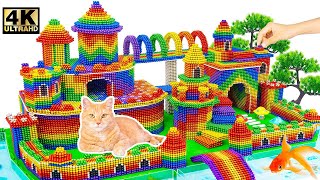 DIY  Use 50000 Magnetic Balls To Build This Giant Castle Satisfying [upl. by Poll]