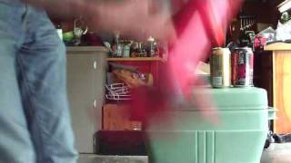 A really freakin powerful nerf gun shooting through 2 cans [upl. by Kcinemod]