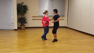 Intermediate salsa Hammerlock variations and half moon [upl. by Shaun]