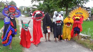 Barongan PANDA dan kawan2 jalan sore hari [upl. by Stuckey]