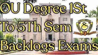 Degree 1st To 5th Sem Exams [upl. by Ortrud596]