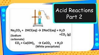 Chemistry – Metal carbonate and hygrodencarbonates  Acids bases and salts  Part 2 English [upl. by Namyl]