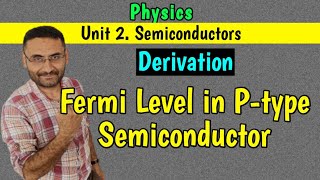 Fermi level in P type Semiconductor Dependence of Fermi level on Temperature PHYSICS Btech [upl. by Oneal]