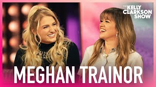 Kelly Clarkson Gives Meghan Trainor Advice For Bringing Kids On Tour [upl. by Lovich]