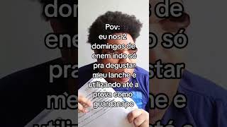 Pov enem 2024  o verdadeiro festival gastronômico 🥪 LANCHES no ENEM 📝 shorts [upl. by Ag]