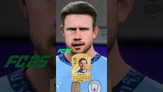 OFFICIAL RATINGS for MANCHESTER CITY players in FC 25 fc25 mancity fifa kdb city [upl. by Ottinger]