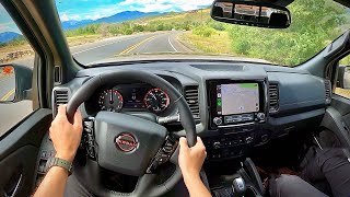 Towing 5700lbs in the 2022 Nissan Frontier Pro4X  POV Driving Impressions [upl. by Ottinger]