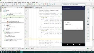 Alert Dialog  Android Studio Tutorial [upl. by Grant]