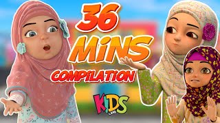 Raiqa Aur Areeba Compilation  Kaneez Fatima Cartoon  Urdu Islamic Cartoon Series  3D Animation [upl. by Llij656]